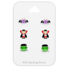 Halloween Kinder Schmuckset 925 Silber