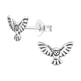 Eule Kinder Ohrringe 925 Silber