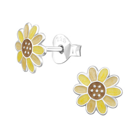 Blume Kinder Ohrringe 925 Silber