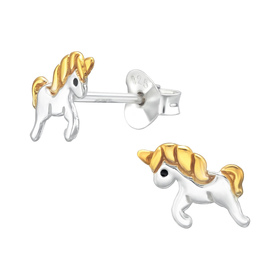 Einhorn Kinder Ohrringe 925 Silber