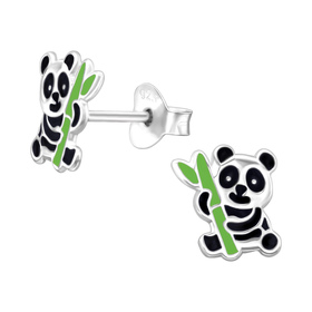 Panda Kinder Ohrringe 925 Silber