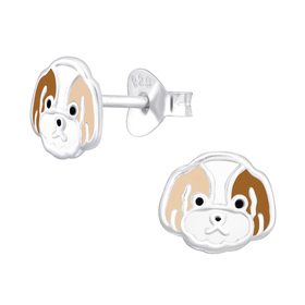 Hund Kinder Ohrringe 925 Silber