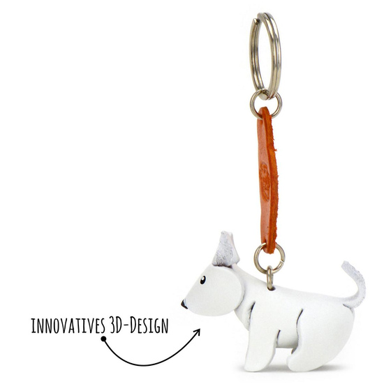 West Highland Terrier Schlsselanhnger aus Leder