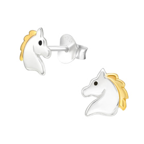 Pferd Kinder Ohrringe 925 Silber