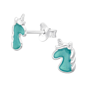 Einhorn Kinder Ohrringe 925 Silber