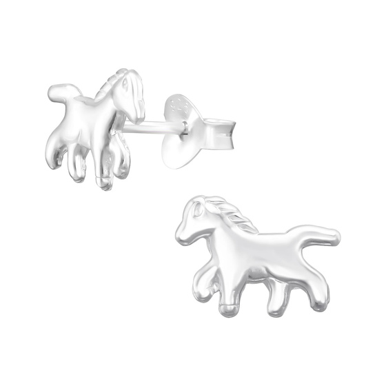 Pferd Kinder Ohrringe 925 Silber
