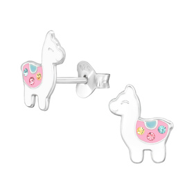 Alpaka Kinder Ohrringe 925 Silber