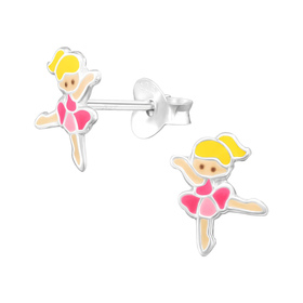 Ballerina Kinder Ohrringe 925 Silber