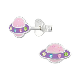 Saturn Kinder Ohrringe 925 Silber