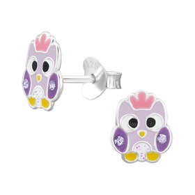 Eule Kinder Ohrringe 925 Silber