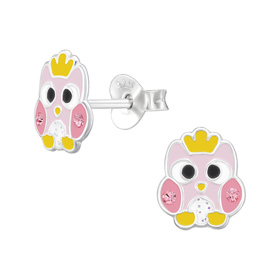 Eule Kinder Ohrringe 925 Silber
