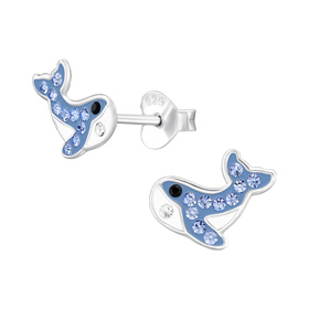 Delfin Kinder Ohrringe 925 Silber