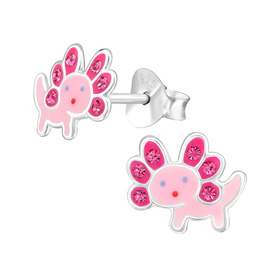 Axolotl Kinder Ohrringe 925 Silber