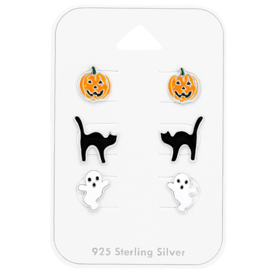 Halloween Kinder Schmuckset 925 Silber