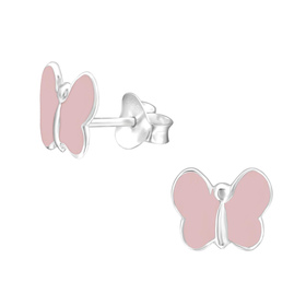 Schmetterling Kinder Ohrringe 925 Silber