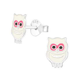 Eule Kinder Ohrringe 925 Silber