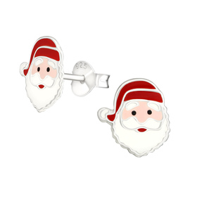 Weihnachtsmann Kinder Ohrringe 925 Silber
