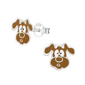 Hund Kinder Ohrringe 925 Silber