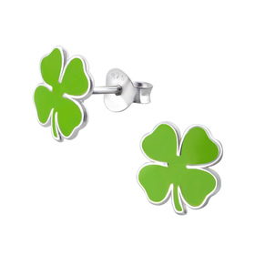 Gl�cksklee Kinder Ohrringe 925 Silber