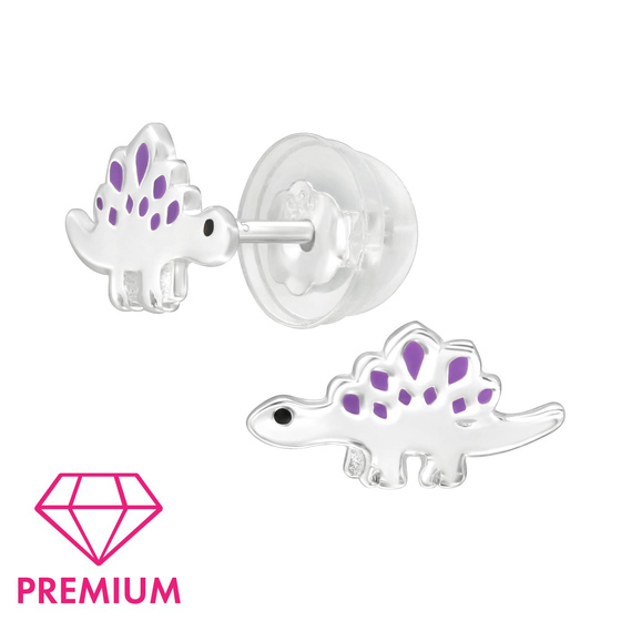 Dinosaurier Kinder Premium Ohrringe 925 Silber