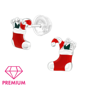 Socken Kinder Premium Ohrringe 925 Silber