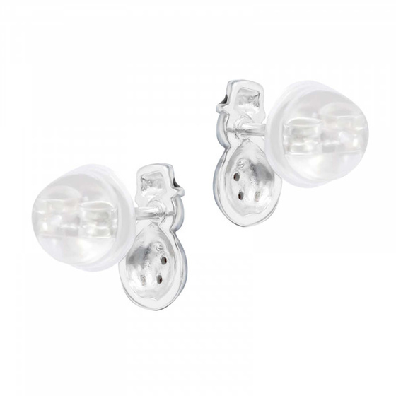Schneemann Kinder Premium Ohrringe 925 Silber