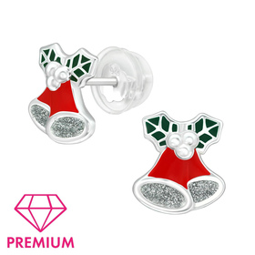 Glocken Kinder Premium Ohrringe 925 Silber