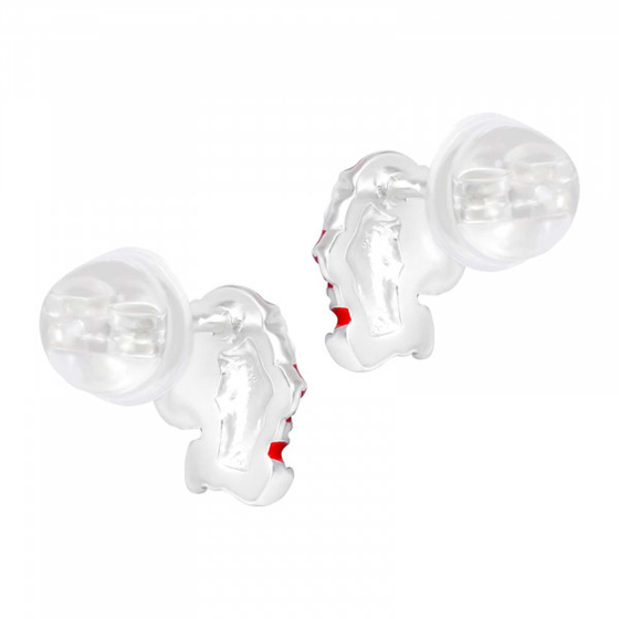 Weihnachtsmann Kinder Premium Ohrringe 925 Silber