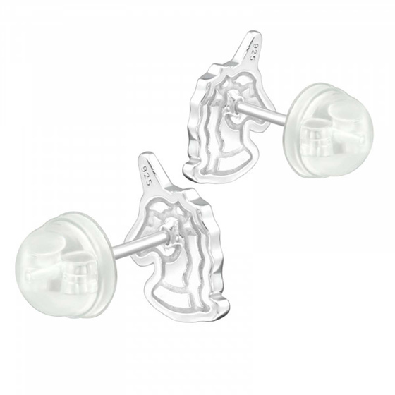 Einhorn Kinder Premium Ohrringe 925 Silber
