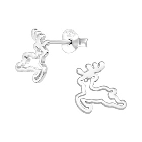 Rentier Kinder Ohrringe 925 Silber