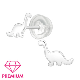 Dinosaurier Kinder Premium Ohrringe 925 Silber