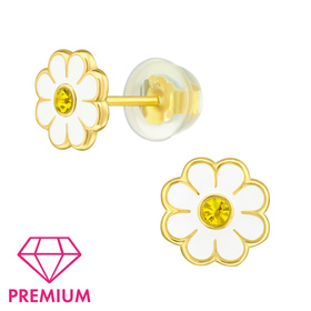 G�nsebl�mchen Kinder Premium Ohrringe 925 Silber