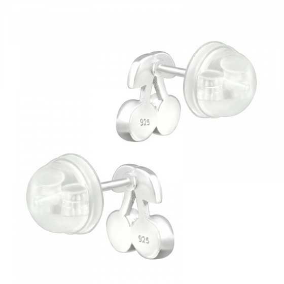 Kirsche Kinder Premium Ohrringe 925 Silber