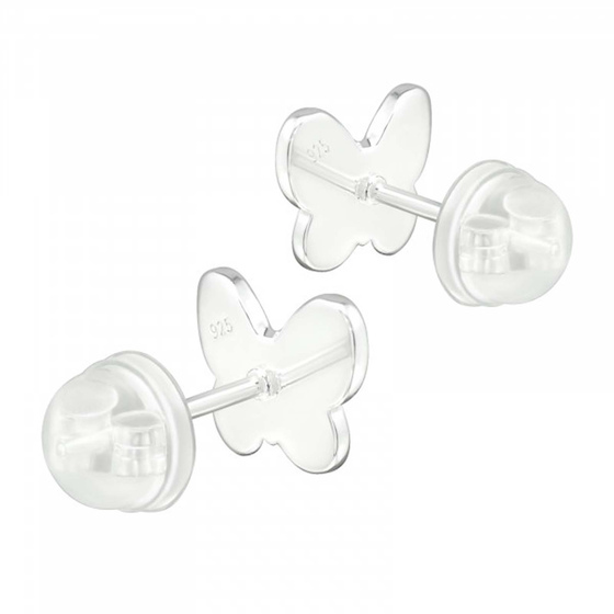 Schmetterling Kinder Premium Ohrringe 925 Silber