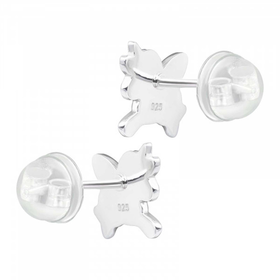 Einhorn Kinder Premium Ohrringe 925 Silber
