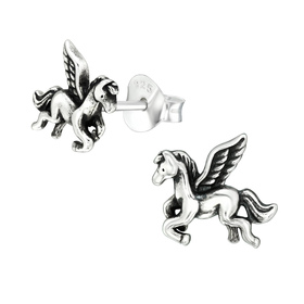 Pegasus Kinder Ohrringe 925 Silber