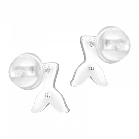 Meerjungfrau Kinder Premium Ohrringe 925 Silber