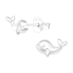 Delfin Kinder Ohrringe 925 Silber