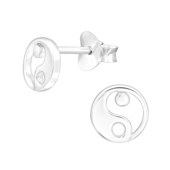 Yin Yang Kinder Ohrringe 925 Silber