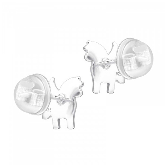 Einhorn Kinder Premium Ohrringe 925 Silber