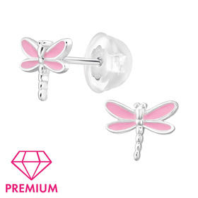 Dragonfly Kinder Premium Ohrringe 925 Silber