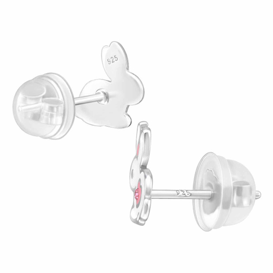 Hase Kinder Premium Ohrringe 925 Silber