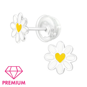 G�nsebl�mchen Kinder Premium Ohrringe 925 Silber