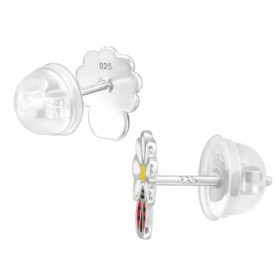 Marienkfer Kinder Premium Ohrringe 925 Silber
