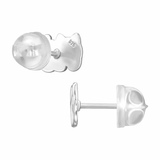 Katzen Kinder Premium Ohrringe 925 Silber