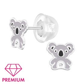 Koala Kinder Premium Ohrringe 925 Silber