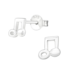 Musiknote Kinder Ohrringe 925 Silber