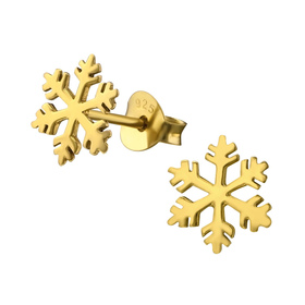 Schneeflocke Kinder Ohrringe 925 Silber