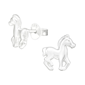 Pferd Kinder Ohrringe 925 Silber