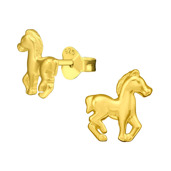 Pferd Kinder Ohrringe 925 Silber